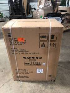 lot 2 image: Husky 6-Piece Ready-to-Assemble Steel Garage Workstation in Black (53 in. W x 69.5 in. H x 19.5 in. D)  Customer Returns See Pictures