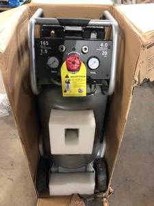 lot 3 image: Husky 20 Gal. Vertical Electric-Powered Silent Air Compressor  Customer Returns See Pictures