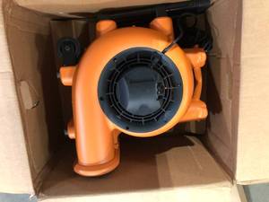 lot 13 image: RIDGID 1625 CFM 3-Speed Portable Blower Fan Air Mover with Collapsible Handle and Rear Wheels for Water Damage Restoration  Customer Returns See Pictures