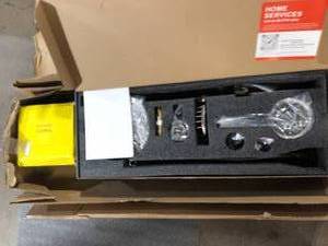 lot 14 image: Single Handle 2-Spray Shower Faucet 2.5 GPM with Drip Free in Brushed Nickel with Head Shower and Hand Shower   Customer Returns See Pictures