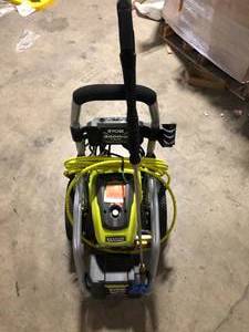lot 28 image: RYOBI 3000 PSI 1.1 GPM Cold Water Electric Pressure Washer  Customer Returns See Pictures