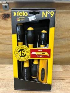 lot 34 image: FELO Screwdriver Set with Utility Knife
