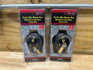 lot 40 image: K-T INDUSTRIES Lot of 2- Pin Type Male Welding Plug