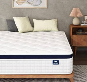 lot 11 image: Crystli 12 Inch Full Size Mattress Bed in a Box, Hybrid Mattress with Zero Pressure Foam, Innerspring Mattress for Pressure Relief & Cool Sleep, Medium Firm, CertiPUR-US Certified