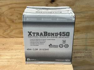 lot 17 image: PREMIER BUILDING SOLUTIONS Case of Xtra Bond 450 Neutral Cure Silicone Sealant- Clear (24 tubes)