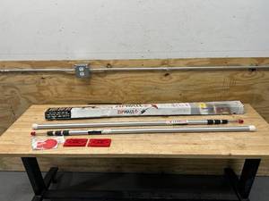 lot 58 image: ZIPWALL SLP2 12 (Pack of 2) Foot Spring Loaded Dust Barrier Poles