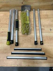 lot 83 image: DOCA POLE 6FT Extension Pole  Squeegee Scrubber Window Cleaning Combo