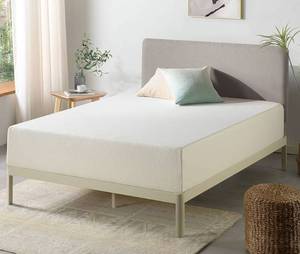 lot 110 image: Best Price Mattress 12 Inch Cal King Mattress Bed-In-A-Box, Green Tea Memory Foam, White