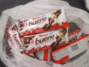 12- 1.5 oz Kinder Bueno Bars...