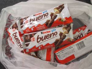 12- 1.5 oz Kinder Bueno Bars...