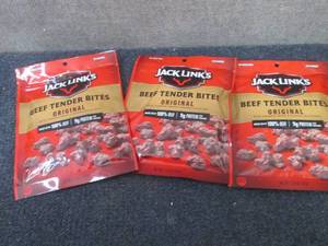 3- 3.25 oz Pks Jack Links Beef Tend...