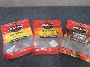 3 pks Jack Links  Assorted Snacks -...