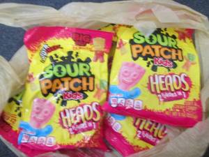 6- 8 oz Bags Sour Patch Kids Heads...