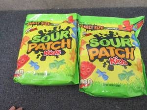 2- 1 lb 12.8 oz Bags Sour Patch Kid...