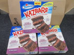 3- 8 pks Hostess Kazbars...