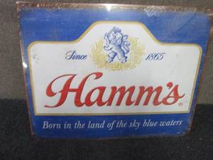 Metal Hamms Sign 16x12.5 inches...