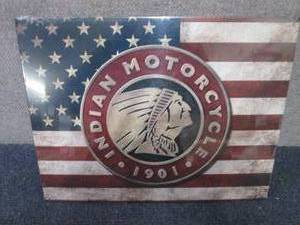 Metal Indian Motorcycle Sign 16x12....