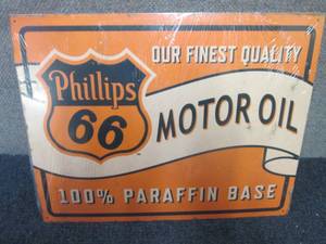 Metal Phillips 66 Sign 16x12.5 inch...