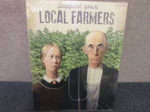 Metal Local Farmers Sign 16x12.5 in...