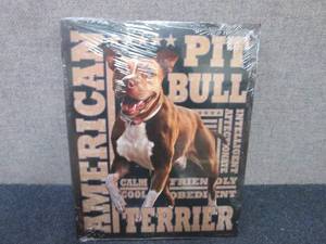 Metal Pit Bull Sign 16x12.5 inches...