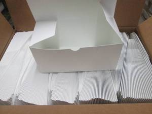Case of 250 - White Paper Boxes 4x4...