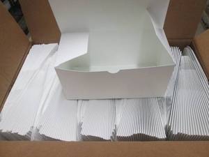 Case of 250 - White Paper Boxes 4x4...