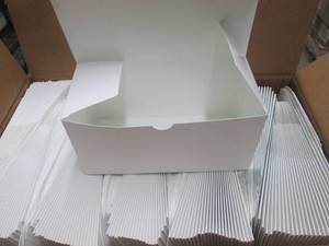 Case of 250 - White Paper Boxes 4x4...