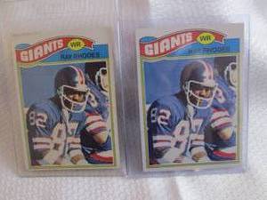 1977 Topps Ray Rhodes Rookie Cards...