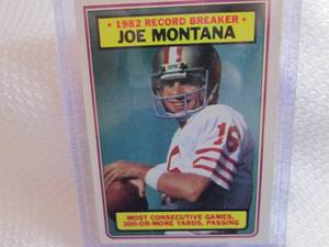 1983 Topps Joe Montana Record Break...