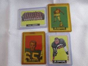4 1964 Topps Football Cards...