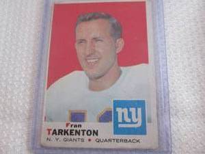 1969 Topps Fran Tarkenton Card...