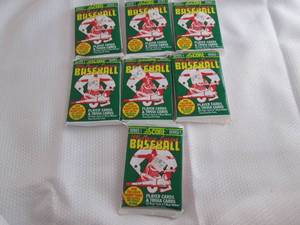 7 1991Score Baseball Packs...
