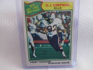 1977 Topps O.J. Simpson Record Brea...