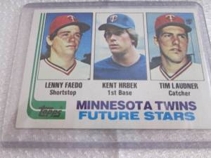 1982 Topps Kent Hrbek Rookie Card...