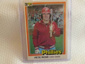 1981 Donruss Pete Rose Card...