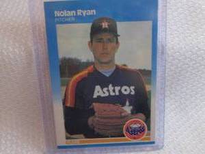1987 Fleer Nolan Ryan Card...