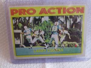 1972 Topps Larry Csonka Pro Action ...