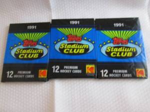 1991 Topps Stadium Club Hockey Pack...
