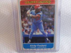 1986 Fleer Kirby Puckett League Lea...