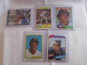 Assorted Rod Carew Cards...