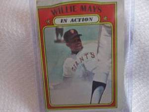 1972 Topps Willie Mays Card...