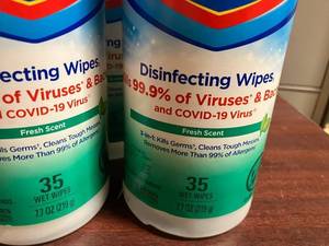 lot 120 image: Clorox Disinfecting Wipes