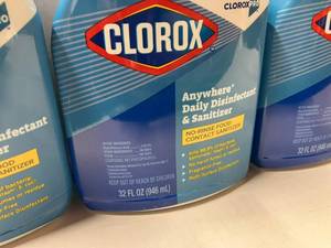 lot 131 image: Clorox Anywhere Disinfectant