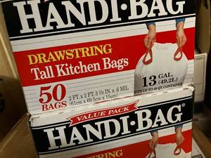 lot 63 image: Drawstring Kitchen Bags