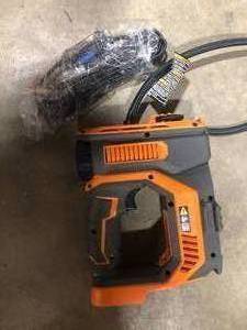 lot 31 image: RIDGID 18V Cordless Portable Inflator (Tool Only)   Customer Returns See Pictures