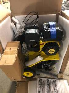 lot 42 image: Champion Power Equipment 22 in. 212cc 4-Stroke Gas Garden Front Tine Tiller with Forward and Reverse Customer Returns See Pictures