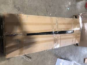 lot 53 image: Husky Ready-to-Assemble 24-Gauge Steel Garage Gear Cabinet in Black (36.6 in. W x 72 in. H x 24 in. D  Customer Returns See Pictures