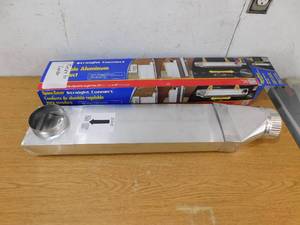 Dundas Jafine 28 in. to 45 in. Adjustable Space Saver Aluminum Dryer Vent Duct with Straight Outlet