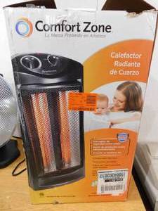 Comfort Zone 1500-Watt Electric Quartz Infrared Radiant Tower Heater