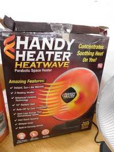 HANDY HEATER 1200-Watt Electric Ceramic Parabolic Space Heater